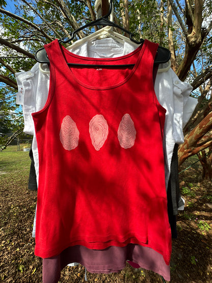 Triple Oyster Shell Red Tank