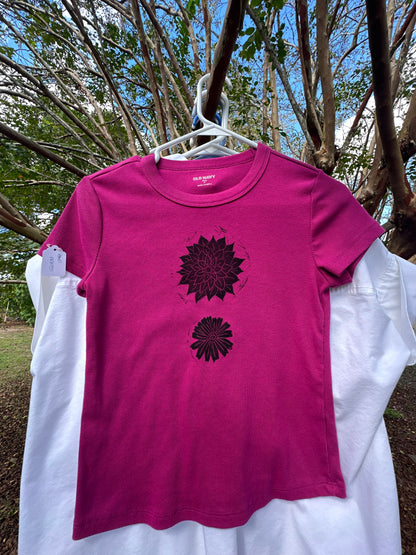 Magenta Floral Crop Top
