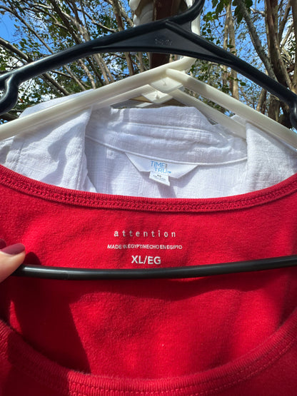 Triple Oyster Shell Red Tank