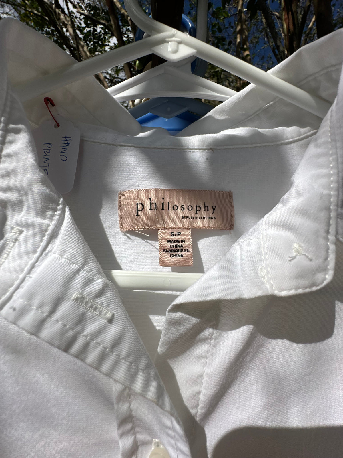 White Button Up Fishy Cabana Shirt