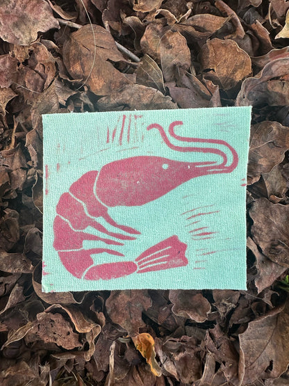 Shrimp Iron on Patch