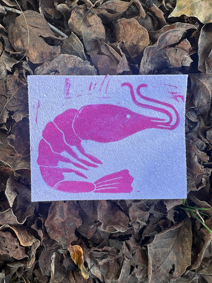 Shrimp Iron on Patch