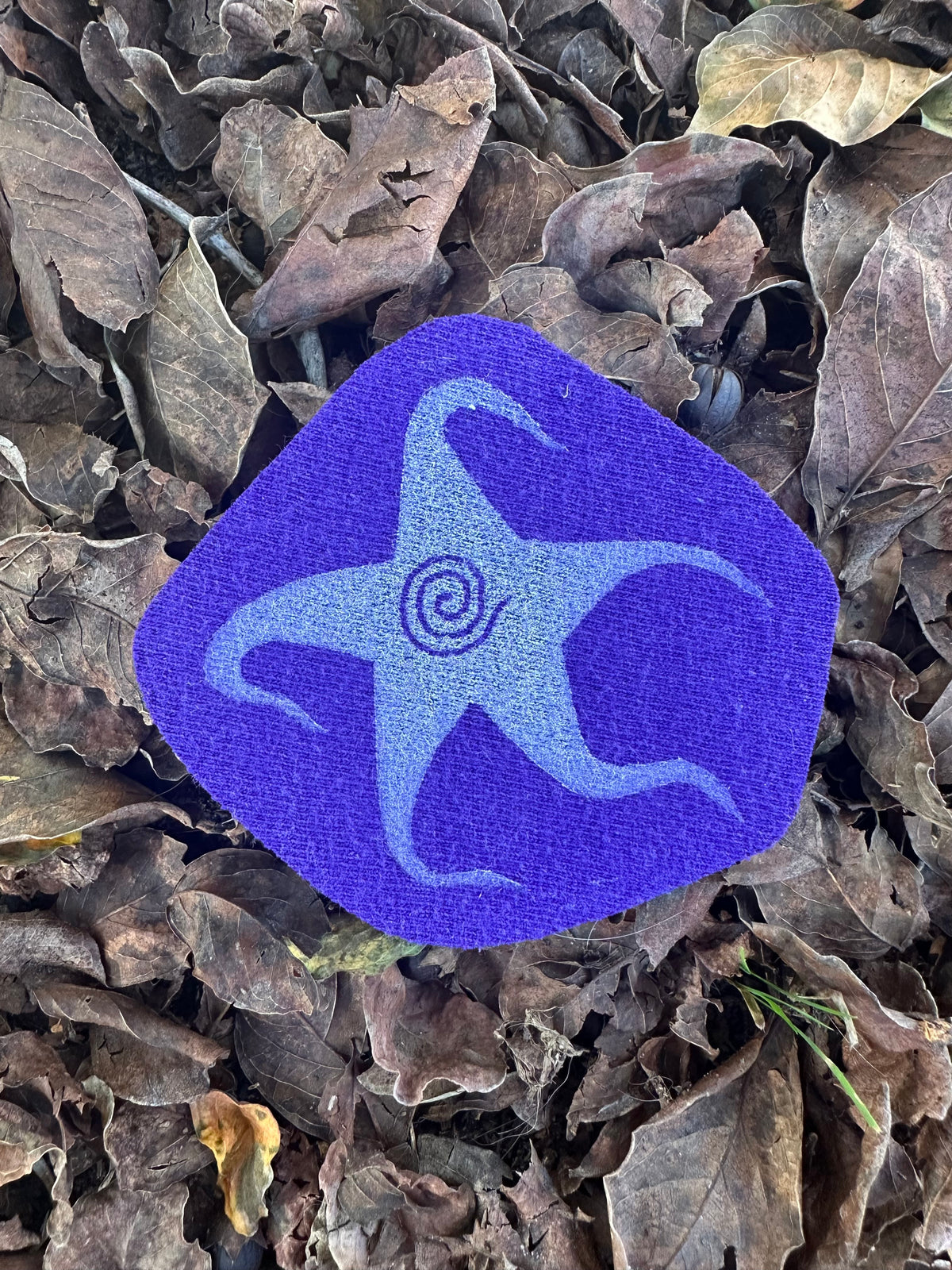 Spiral Star Iron On Patch