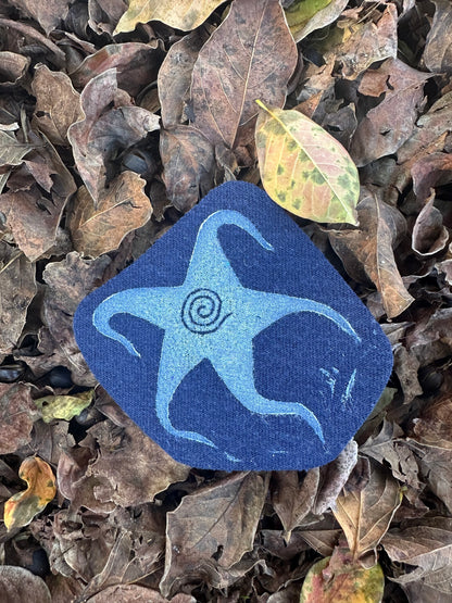 Spiral Star Iron On Patch