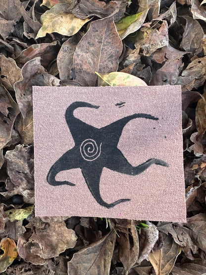 Spiral Star Iron On Patch