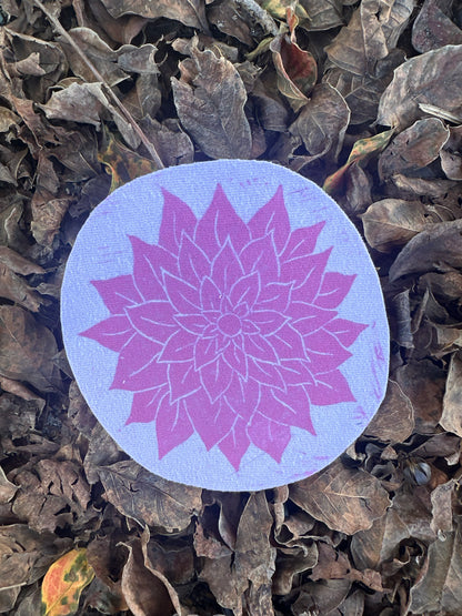 Dahlia Iron On Patch