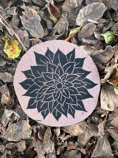 Dahlia Iron On Patch