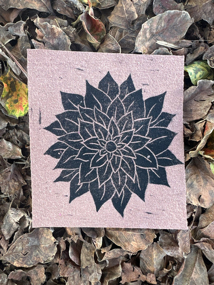 Dahlia Iron On Patch